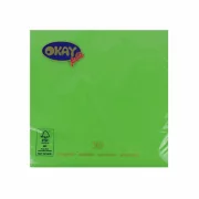 Set servetele de masa, verde kiwi, 2 straturi, 33x33 cm, 400 bucati/set