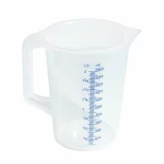 Cana gradata 2L, polipropilena translucida 1.8mm grosime, gradatii albastre, Contacto