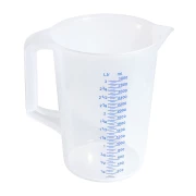 Cana gradata 3L, polipropilena translucida 1.8mm grosime, gradatii albastre, Contacto