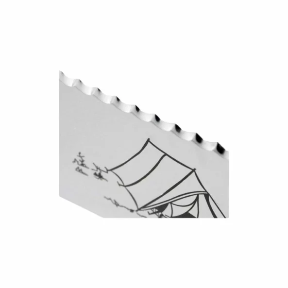 Maceta camping, lama inox 311x56mm zimtata, maner polipropilena verde, Tramontina