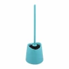 Set perie pentru wc PP cu suport din plastic, aquamarin