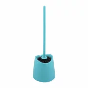 Set perie pentru wc PP cu suport din plastic, aquamarin