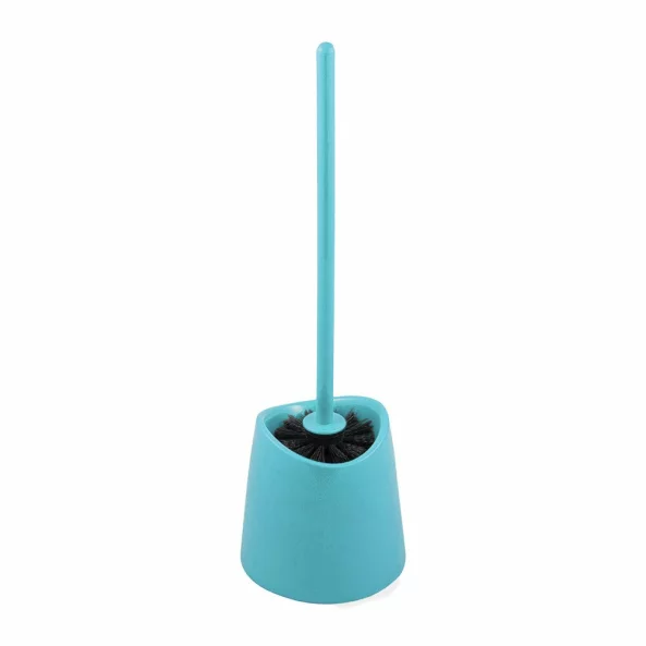 Set perie pentru wc PP cu suport din plastic, aquamarin
