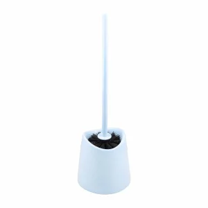 Set perie pentru wc PP cu suport din plastic, bleu