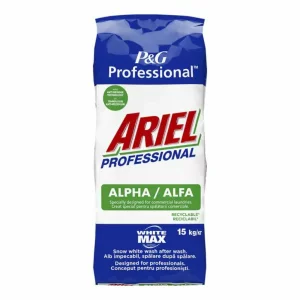 Detergent pentru rufe profesional, pudra, 15 Kg, Alpha White Max, Ariel