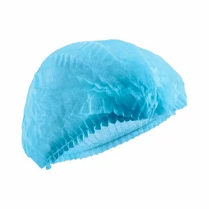 Bonete unica folosinta tip acordeon, albastre, 100 bucati/pachet