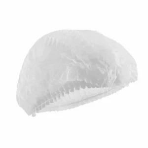 Bonete unica folosinta tip acordeon, albe, 100 bucati/pachet