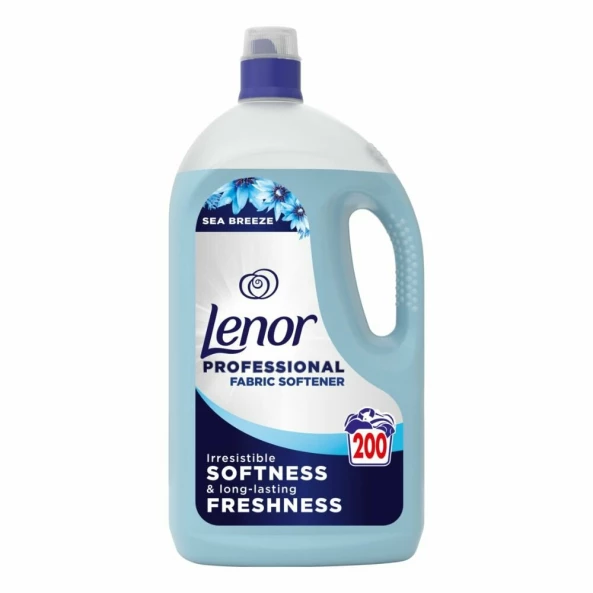 Balsam de rufe, 4 L, 200 de spalari, Lenor Professional Sea Breeze