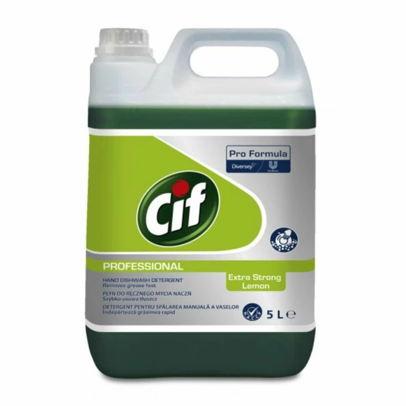 Detergent profesional pentru vase, 5L, Cif Extra Strong Lemon