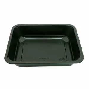 Caserola neagra termosudabila, 1 compartiment, H60, 227x178x60 mm