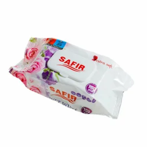 Servetele umede, fara alcool, pH 5.5, 100 bucati/set, Safir