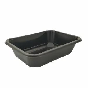 Caserola neagra termosudabila, 1 compartiment, H50, 187x137x50 mm