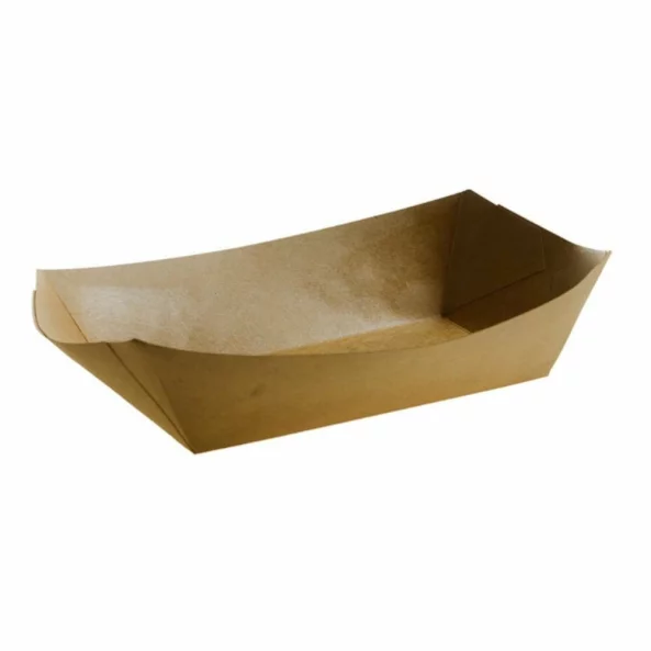 Barcute carton Kraft, 1200 cc, 250 bucati/set, Safir