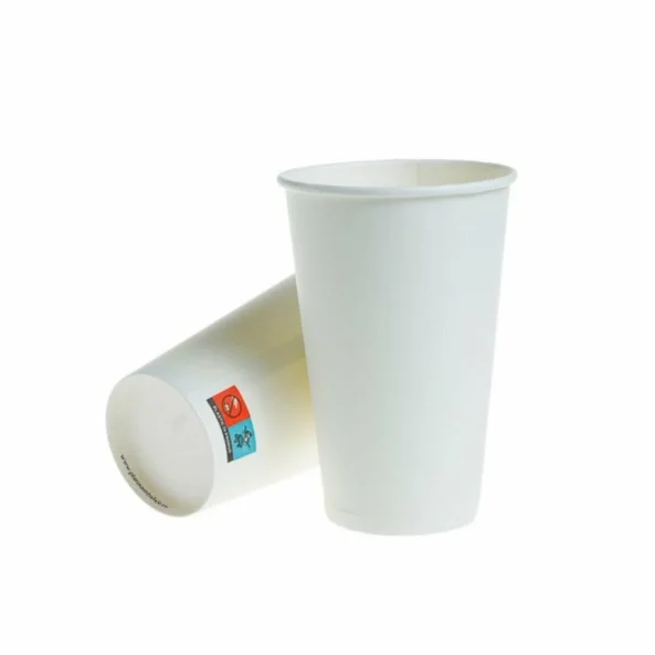 Pahare carton albe 12 OZ, 50 bucati/set, Safir