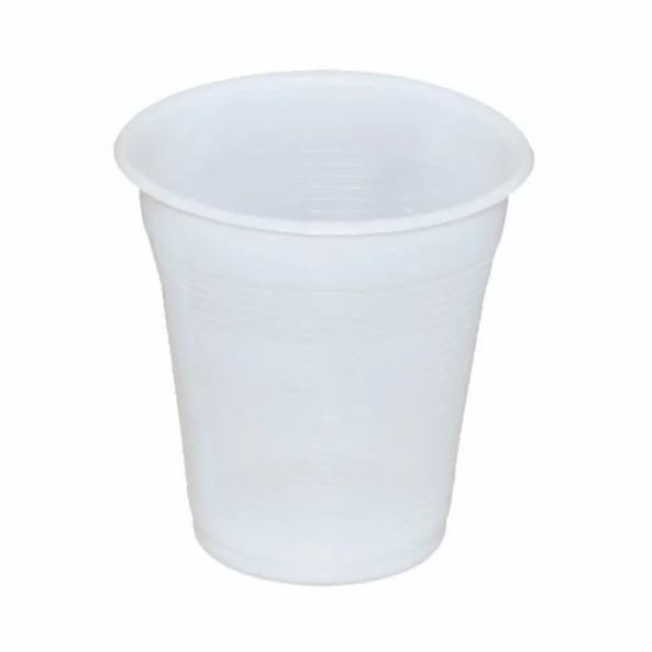 Pahare plastic albe 160 CC, 100 bucati/set, Safir