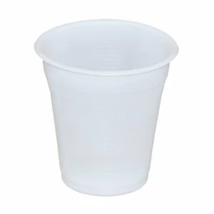 Pahare plastic albe 200 CC, 100 bucati/set, Safir