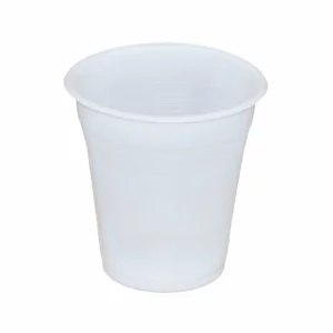 Pahare plastic albe 80 CC, 100 bucati/set, Safir