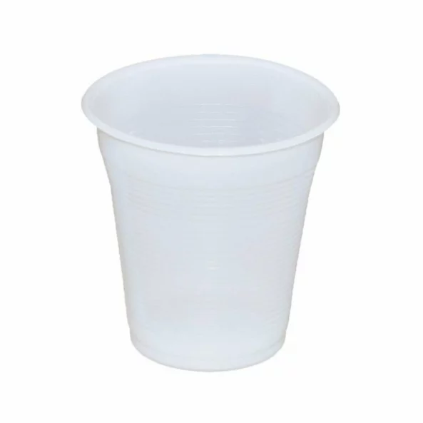 Pahare plastic albe 80 CC, 100 bucati/set, Safir