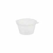 Sosiera rotunda medie ECO cu capac atasat, 60 CC, 50 bucati/set, Safir