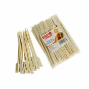 Bete pentru frigarui cu paleta, bambus, 15cm, 100 bucati/set, Safir