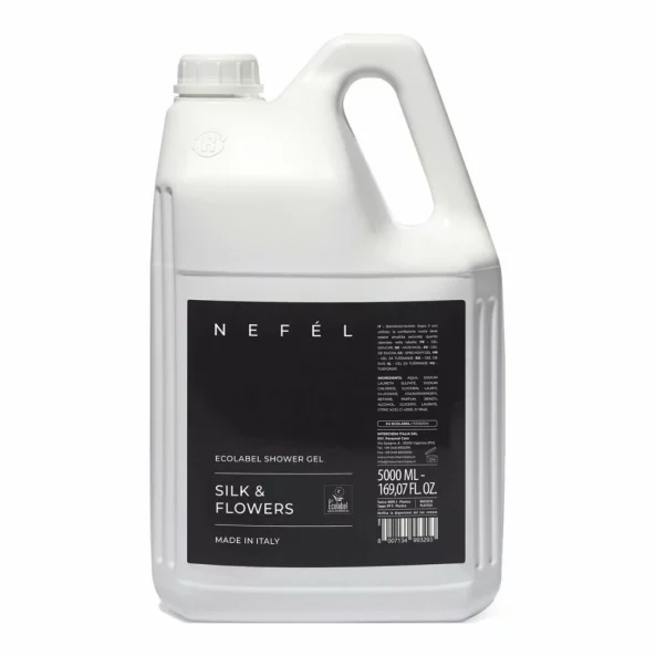 Gel de dus hotelier, 5 L, Silk &amp; Flowers, Ecolabel, Nefel