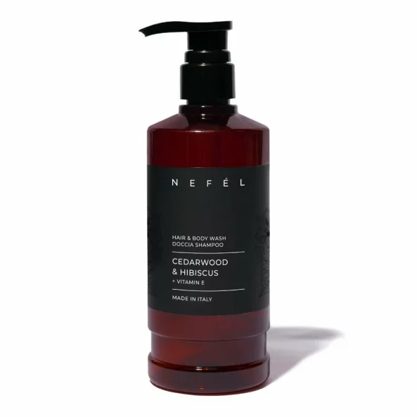 Gel de dus si par hotelier, 480 ml, Cedarwood &amp; Hibiscus, Nefel