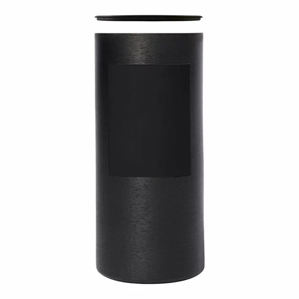 Suport pentru cosmetice hoteliere, 500 ml, polipropilena texturata anti-amprente, negru, Nefel