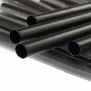 Paie negre drepte, ambalate individual, 240x7 mm, reutilizabile, 1000 bucati/set