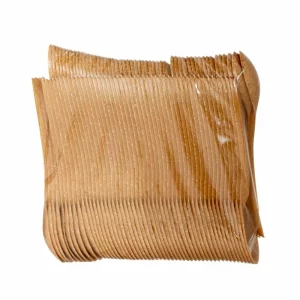 Lingurite reutilizabile WPC, maro, 100 bucati/set