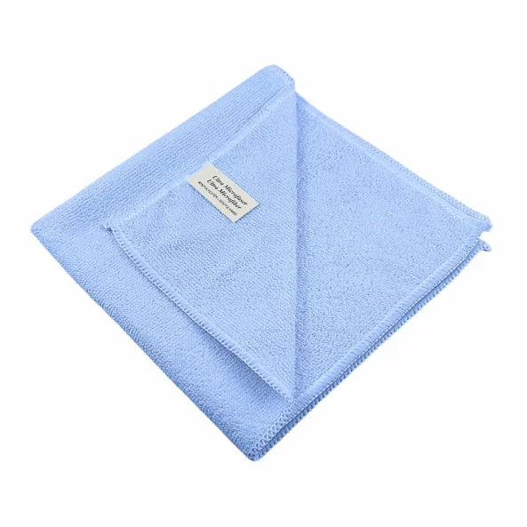 Set 3 lavete microfibra BASIC Professional, 40x40 cm, albastre, Ideal