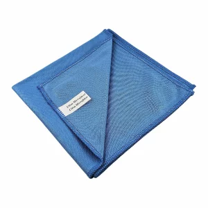 Set 3 lavete microfibra pentru geamuri, 40x40 cm, albastre, Ideal