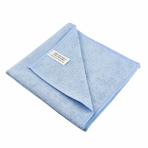 Set 4 lavete microfibra LIGHT Professional, 38x38 cm, albastre, Pro Clean