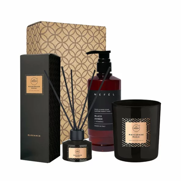 Pachet cadou Nobile Black Amber, Bottega Regale