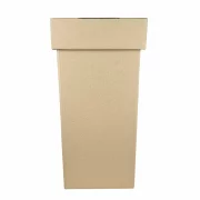 Cos de gunoi din carton cu capac, orificiu dreptunghiular, 250X250X560H