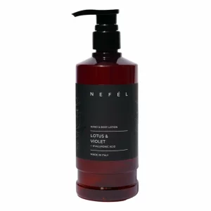 Crema de maini si de corp hoteliera Nefel, Lotus &amp; Violet, 480ml