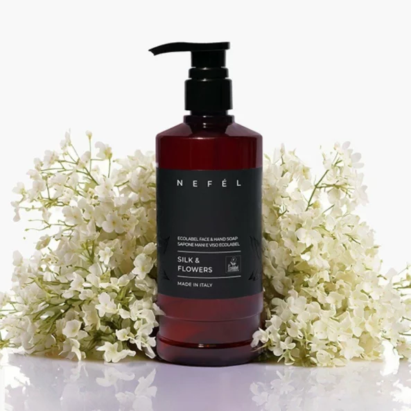 Sapun lichid hotelier Nefel, Silk &amp; Flowers, Ecolabel, 480ml