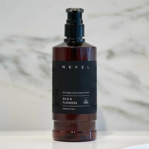Sapun lichid hotelier Nefel, Silk &amp; Flowers, Ecolabel, 480ml