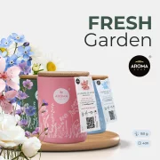Lumanare parfumata Aroma Home, Blooming Meadow, gama Fresh Garden, 150g
