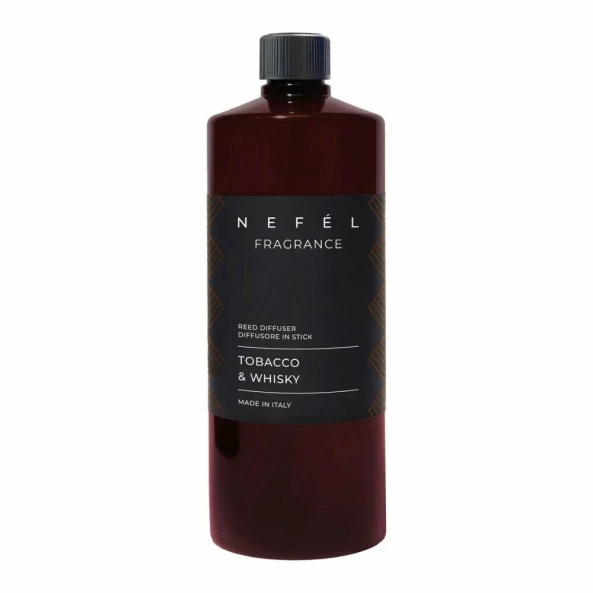 Rezerva odorizant de camera cu betisoare Nefel, Tutun &amp; Whisky, 1L