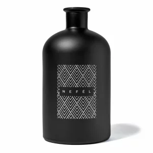 Sticla pentru odorizant de camera cu betisoare, Nefel, negru mat, 1L