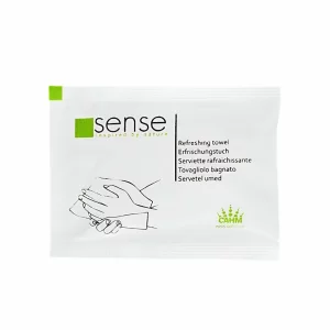 Set 400 servetele umede ambalate individual, parfum neutru, fara parabeni, Sense