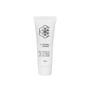 Crema de corp hoteliera Seembol Flower Collection, White Tea &amp; Coconut, 30ml, set 75+25 GRATIS