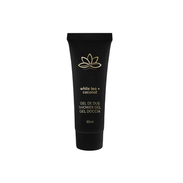 Gel de dus hotelier Seembol Lotus Collection, White Tea &amp; Coconut, 30ml