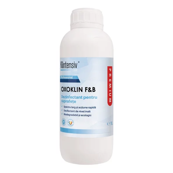 Dezinfectant concentrat suprafete FOOD CONTACT, 1000 ml, Oxoklin