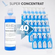 Solutie geamuri, oglinzi si suprafete vitrate, super-concentrata, antistatica, HAAAS Speed-Renser-S, 1 L