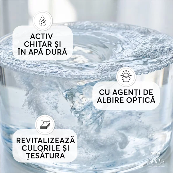 Detergent rufe pudra pentru masina de spalat, HAAAS Nano, 20 Kg