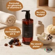 Gel de dus si par hotelier Nefel, Black Amber, 480ml