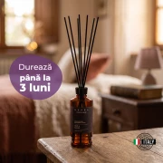 Odorizant de camera cu betisoare Nefel, Oud si Piele intoarsa, 480ml