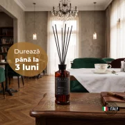 Odorizant camera cu betisoare Nefel Tobacco &amp; Whisky, parfum lemnos, 480 ml