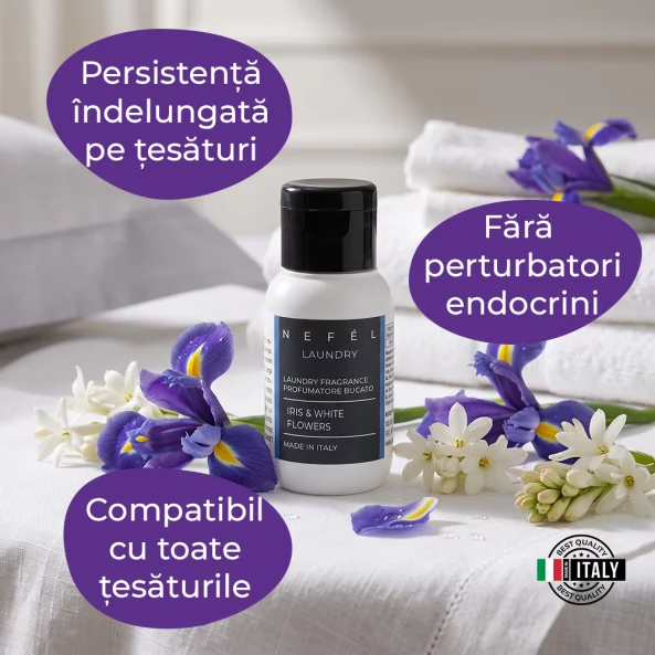 Parfum de rufe concentrat Nefel Iris &amp; White Flowers, 50 ml